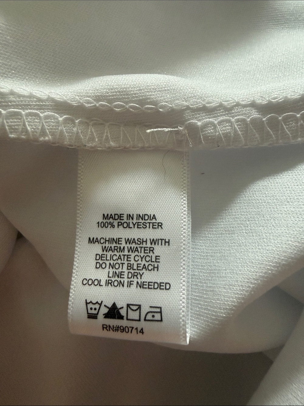 1. State Bright White V Neck Puff-Sleeve Tiered Dress Small - Picture 7 of 7